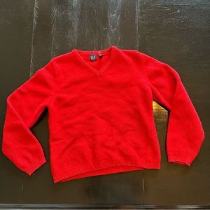 GAP Red V-Neck Sweater for Women